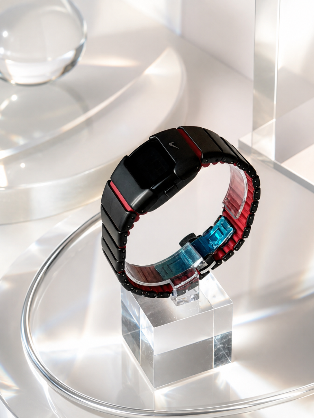 Nike D-Line Matte Black and Red Band