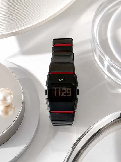 Nike D-Line Matte Black and Red Band