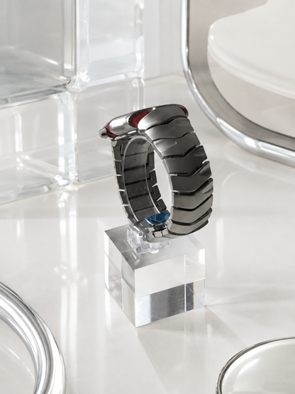 Oakley Blade Red Dial with Matte Silver/ Red Bracelet