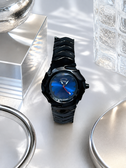 Oakley Blade White Dial Chrome Black Bracelet